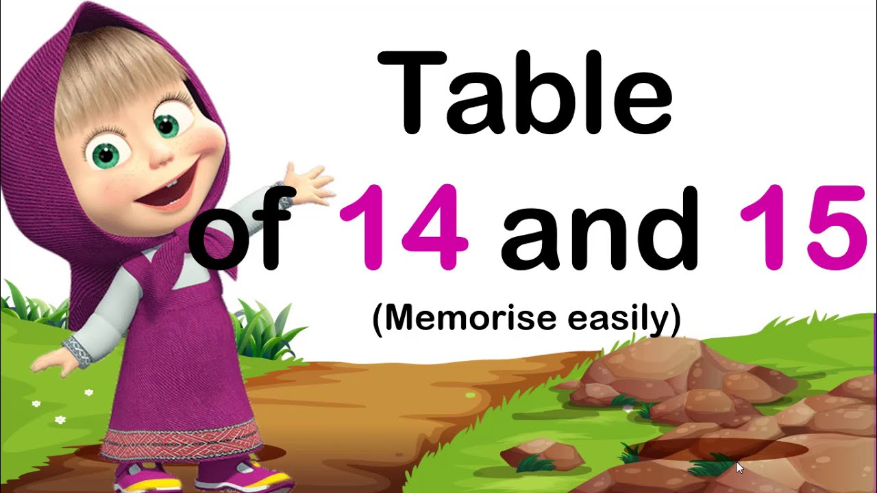 Table of 14,15, Table of 14, Table of 15, 14 aur 15 ka table