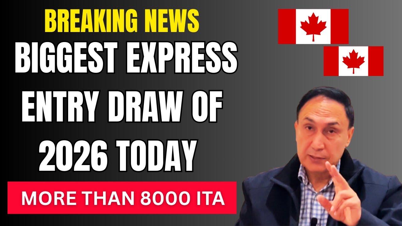 Big Breaking News: Biggest Express Entry Draw of 2026 today | 1000's invitations