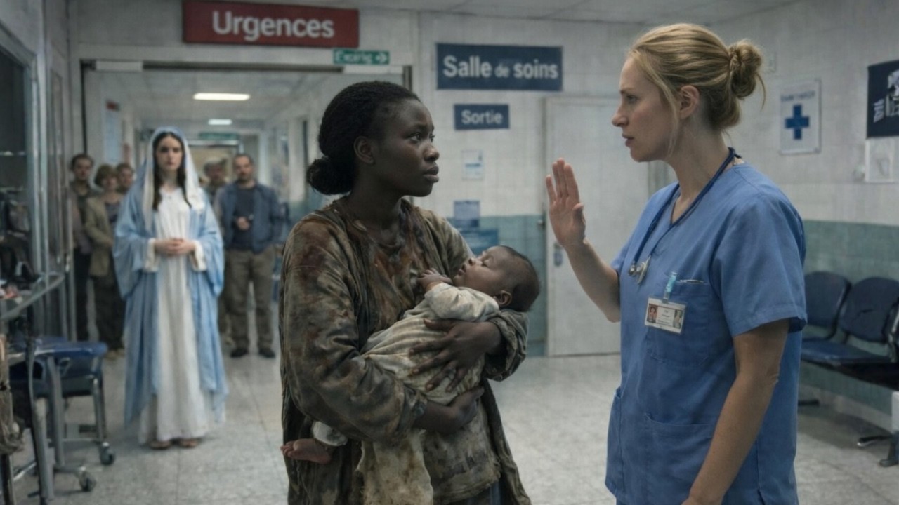 La Vierge Marie donne une leçon à une infirmière qui a refusé de soigner un bébé pauvre… et change..