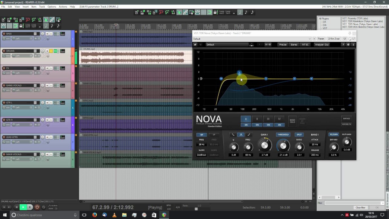 Recensione TDR Nova parallel dynamic equalizer (ITA)