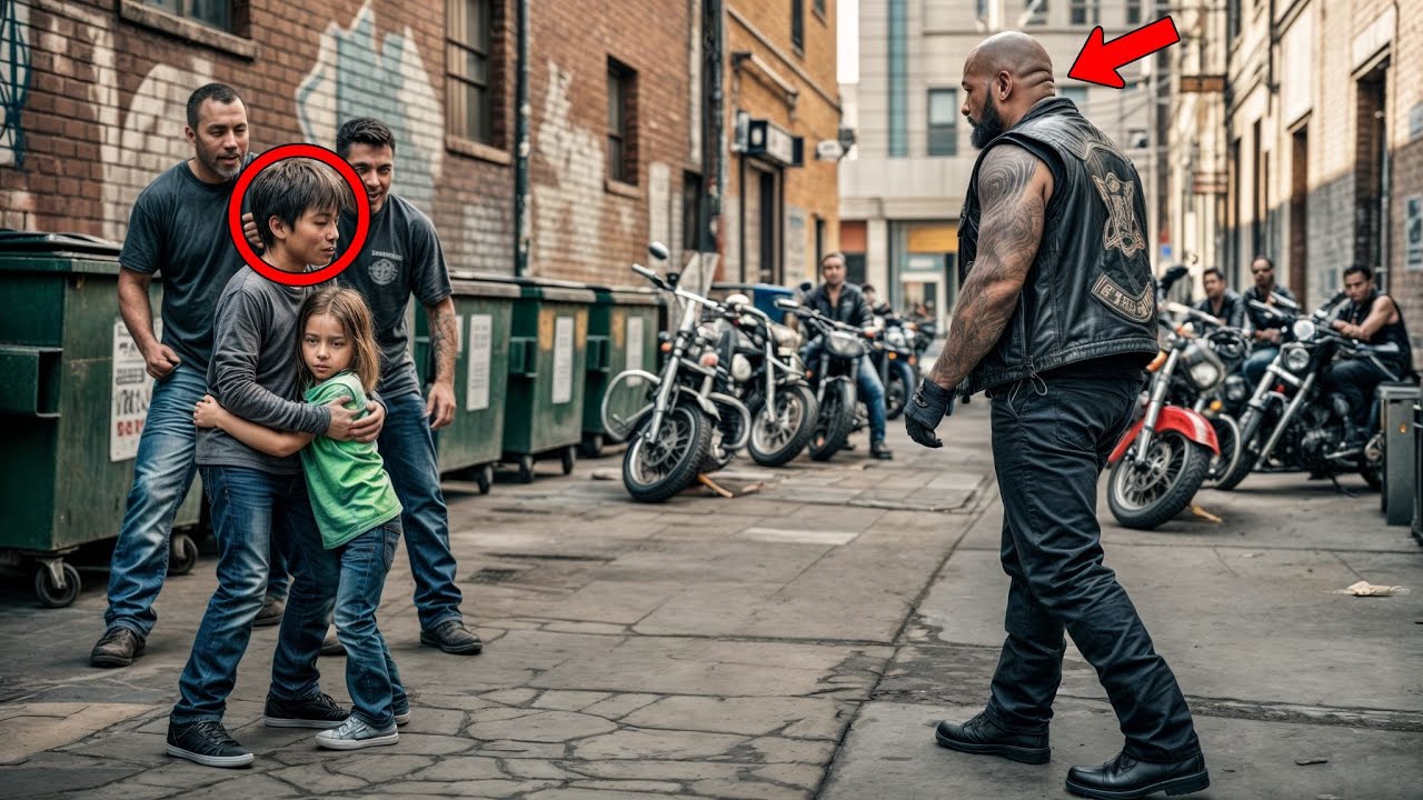 Obdachloser Junge verteidigt Bikertochter vor Mobbern – das tun die Hells Angels danach