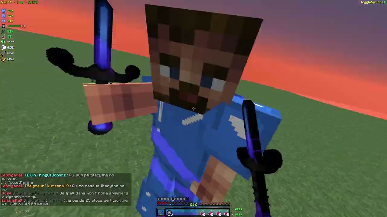 SKILLPVP V13 DROPPED MONTAGE , JE LE DROP PLASTRON METE ET TOUS EPEE METE + CONCOURS 5 PB !