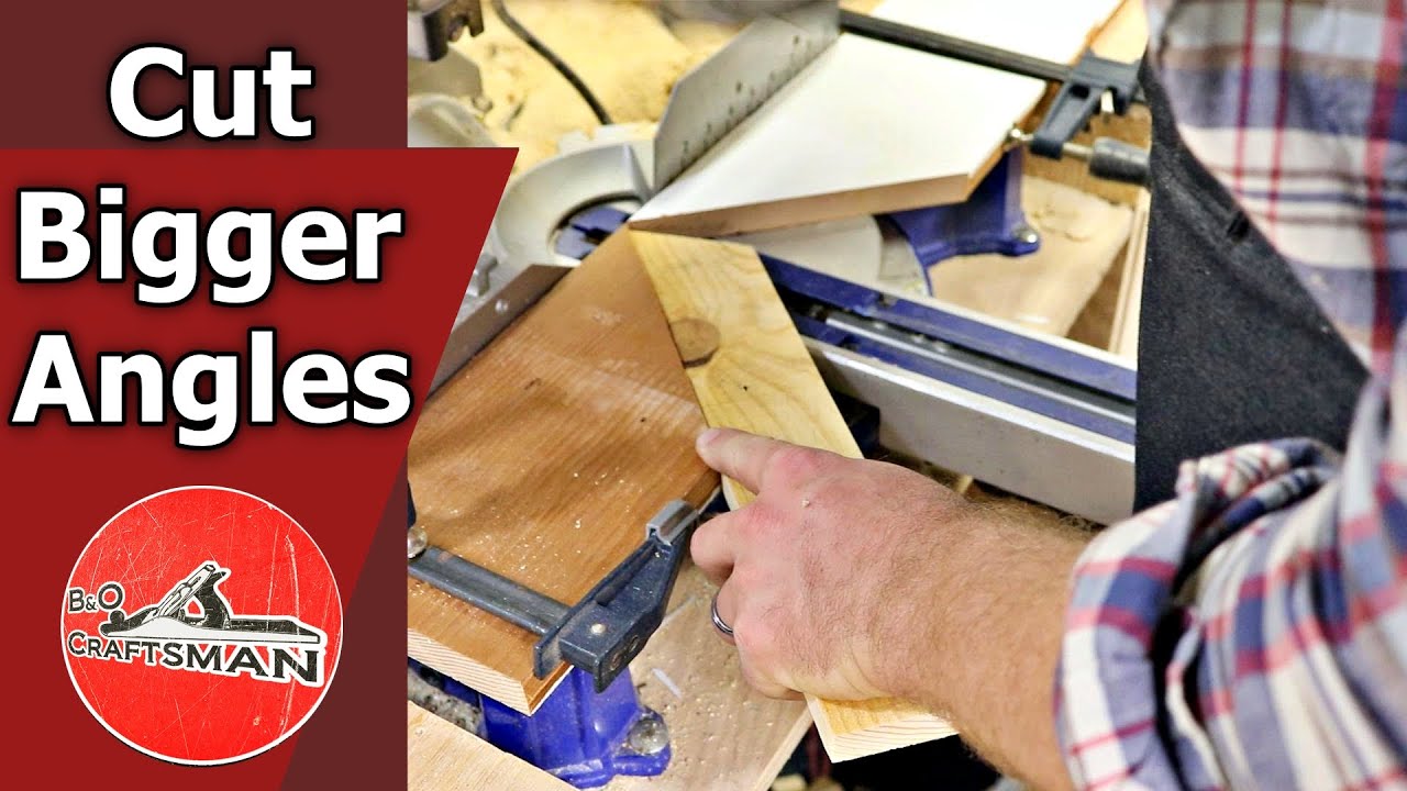 How to cut bigger angles on your miter saw