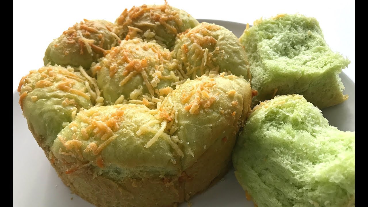 Pandan Cheese Bun Recipe | Resepi Roti Keju Pandan