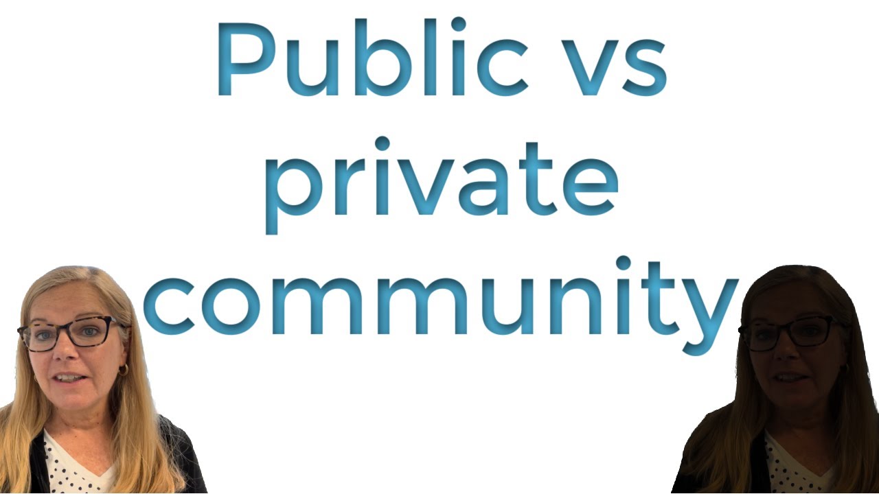 Public vs private community. Can I have both?