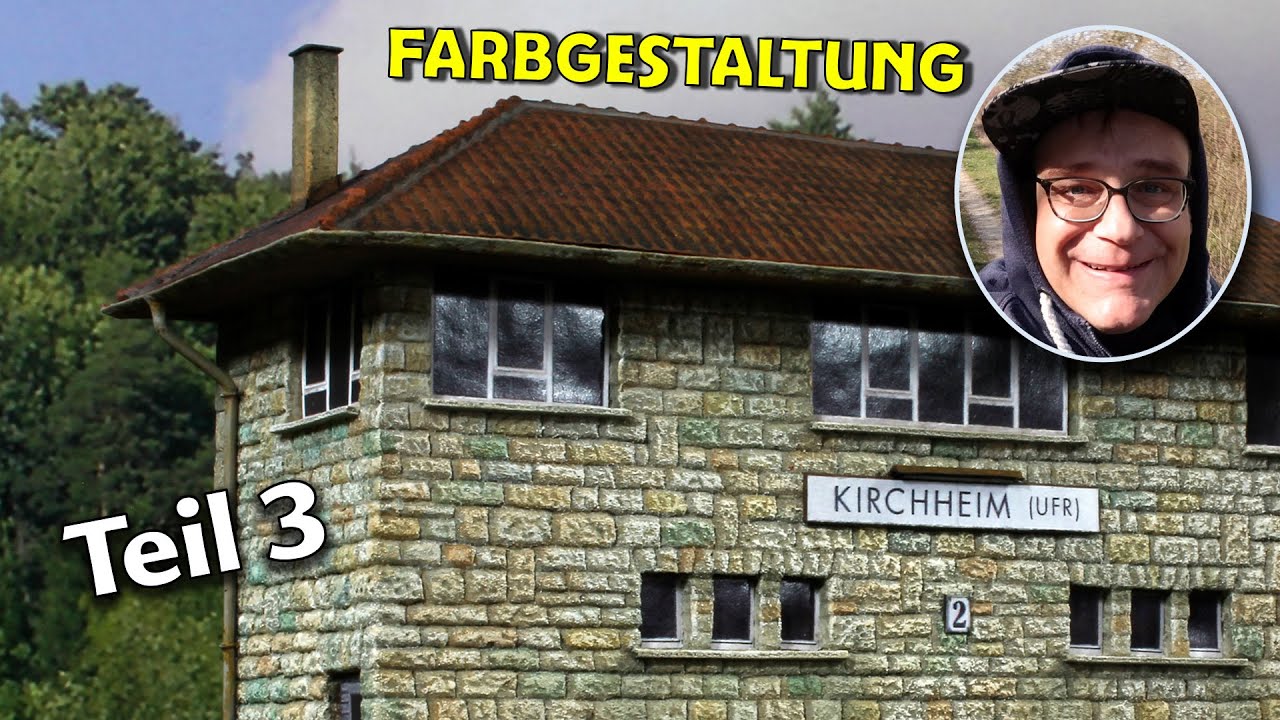 #StwKirchheim Teil 3 – Naturstein-Fassade & Dach einfärben – TUTORIAL MODELLBAU #kunstmichiworld 129