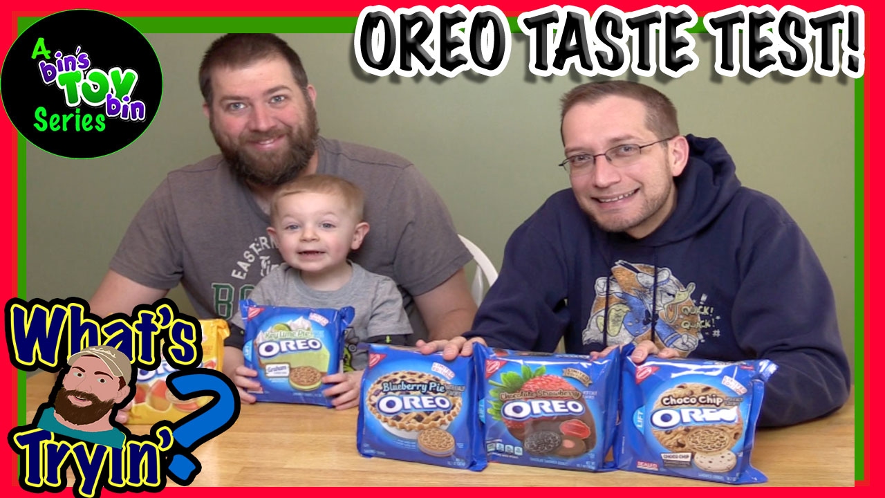 OREO TASTE TEST! Key Lime, Blueberry Pie, & More | What's Ryan Tryin | Bin's Toy Bin