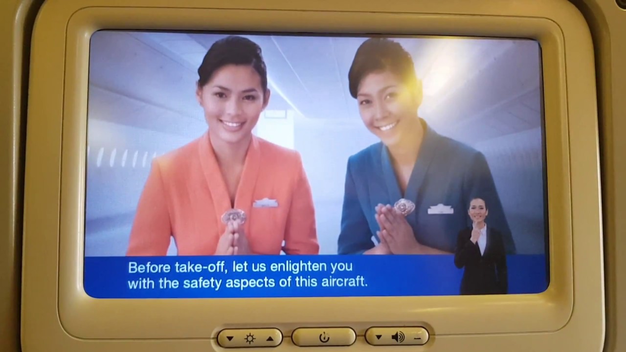Garuda Indonesia Onboard Flight Safety Demonstration Video Indonesia-English