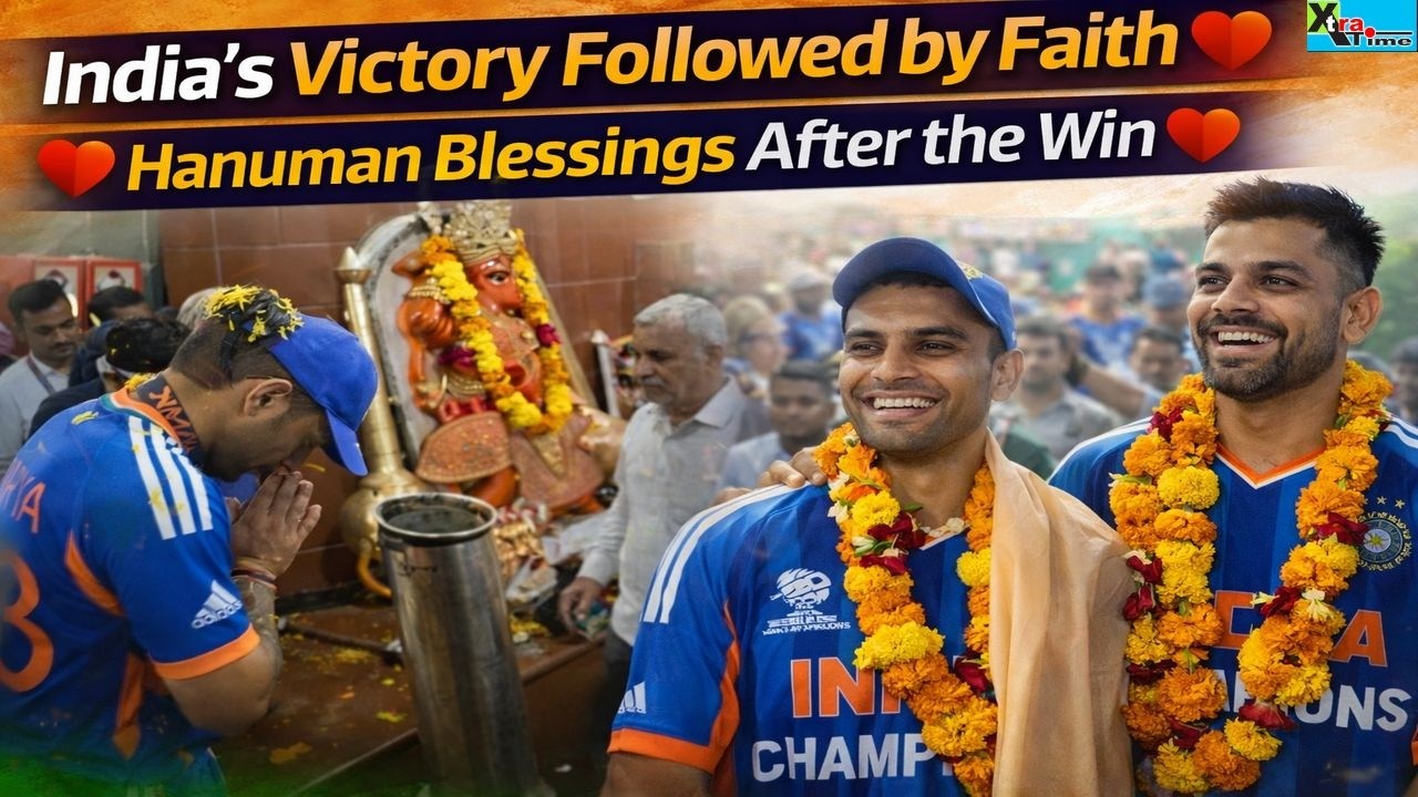 Spiritual Celebration। Gambhir, Suryakumar & Jay Shah Visit Hanuman Temple After Historic Victory