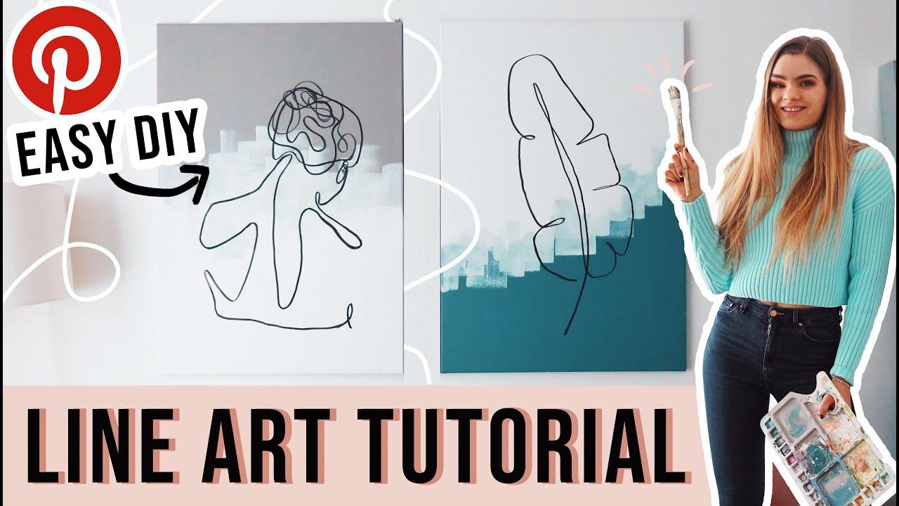 Line Art Bilder selber malen // Anfänger Tutorial - Paint With Me 🎨 // I'mJette