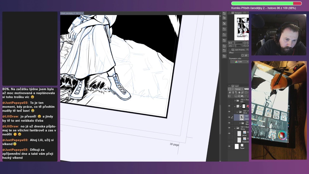 Kreslení komiksů ze světa čarodějky