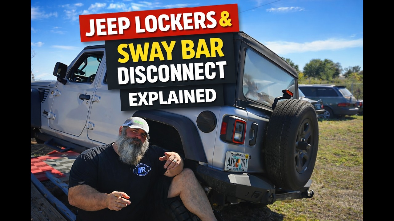 Jeep Lockers Explained + Sway Bar Disconnect... KINDA LOL