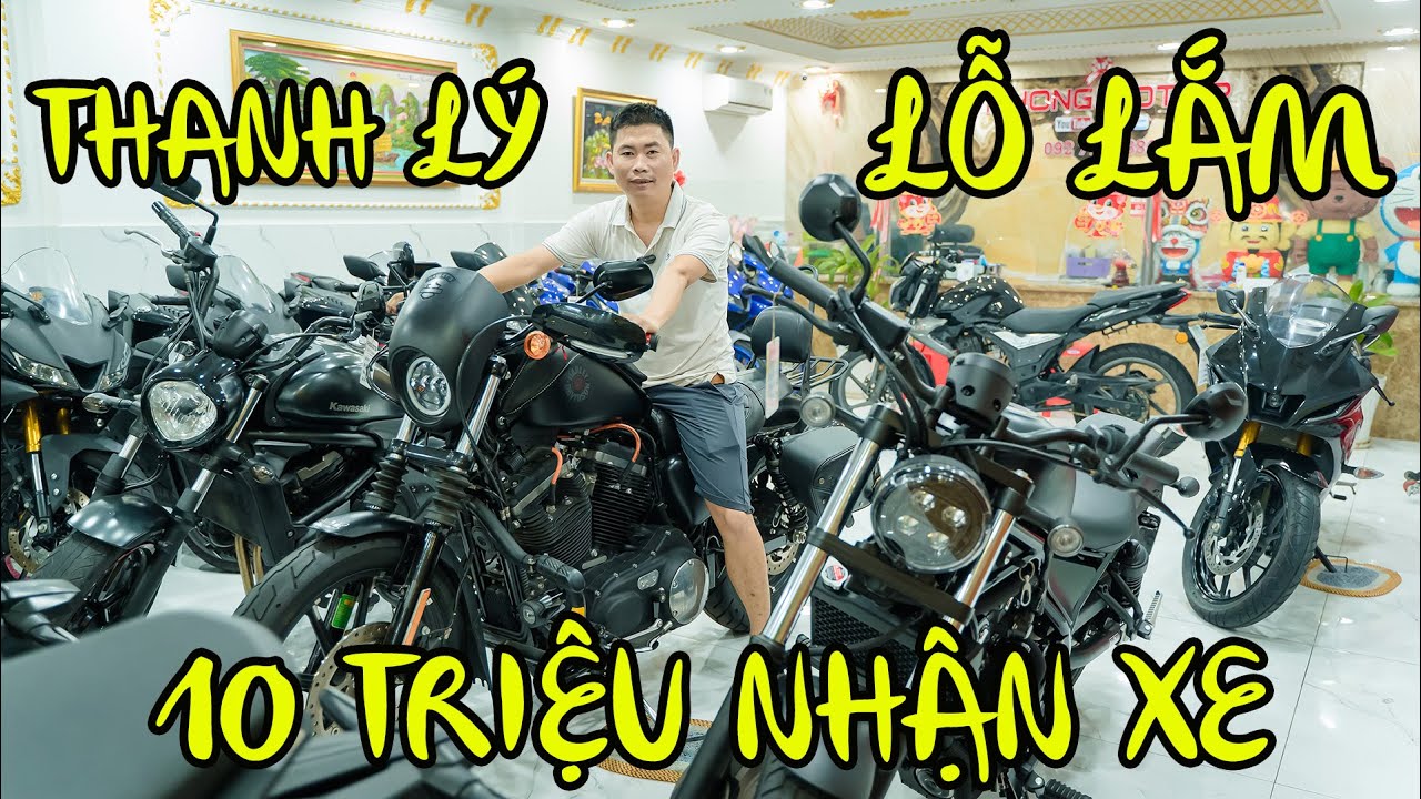 ĐẦU TUẦN THANH LÝ MOTOR MỚI VỀ R15V4 KAWASAKI Z1000 Z900 CBR600 REBEL 300 500 Harley Davidson 883
