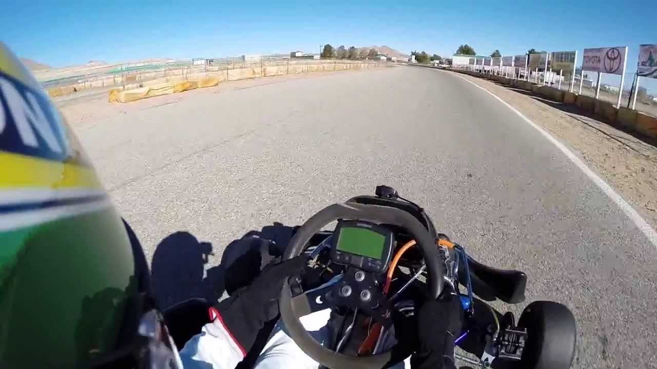Shifter kart racing Willow Springs Raceway using a GoPro Hero 3+ camera.