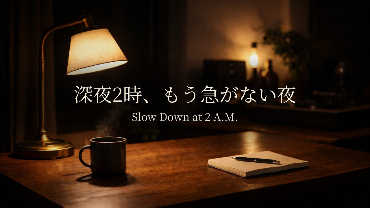 深夜2時｜もう急がない夜のための静かなジャズ【作業用BGM】Slow Down at 2 A.M.