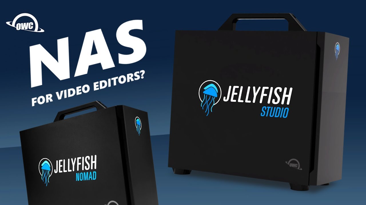 The OWC Jellyfish NAS Series Nomad, Studio & Jupiter for Video Editors