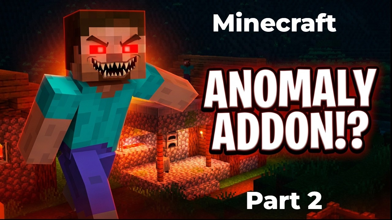 Minecraft Bedrock Just Got SCARY with Anomaly Addon/ part2 scaredme really bad