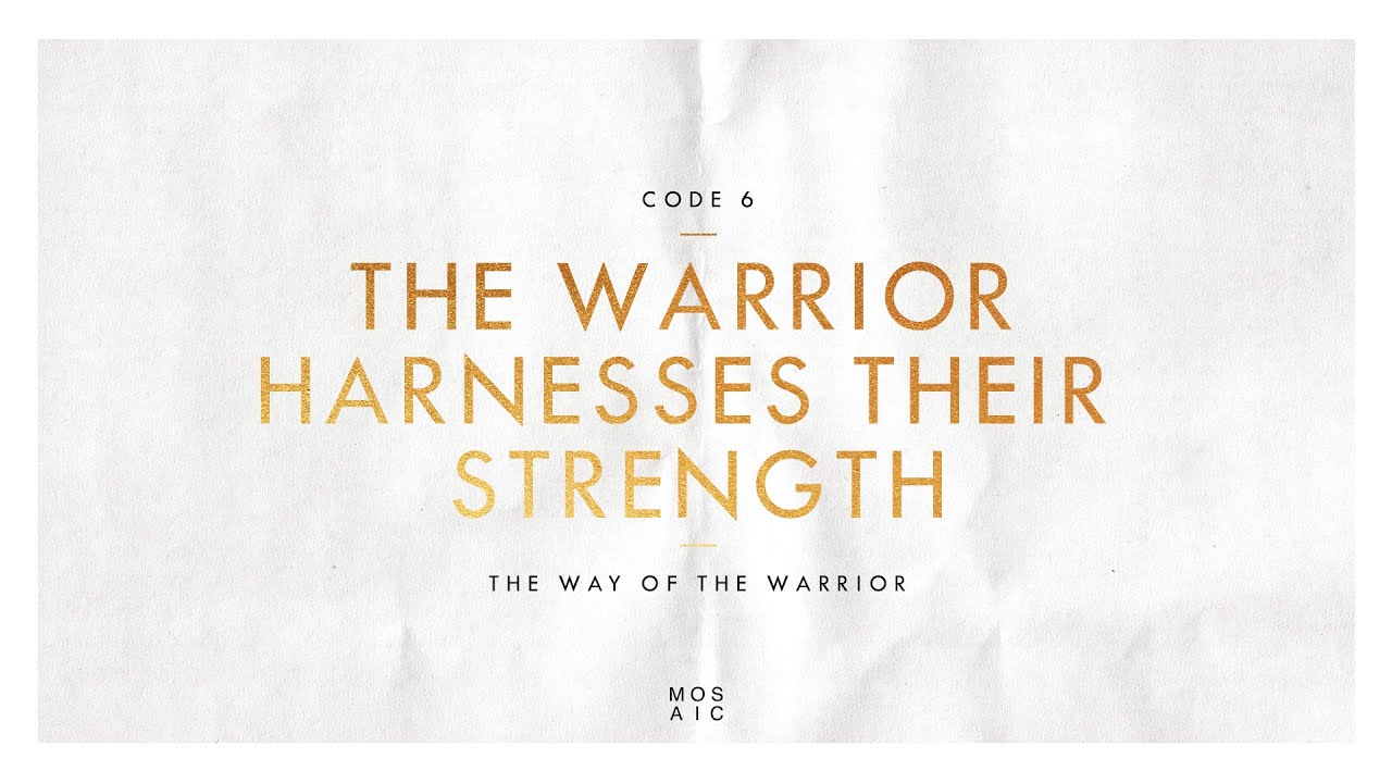 CODE 6: THE WARRIOR HARNESSES THEIR STRENGTH | The Way of the Warrior - Erwin Raphael McManus