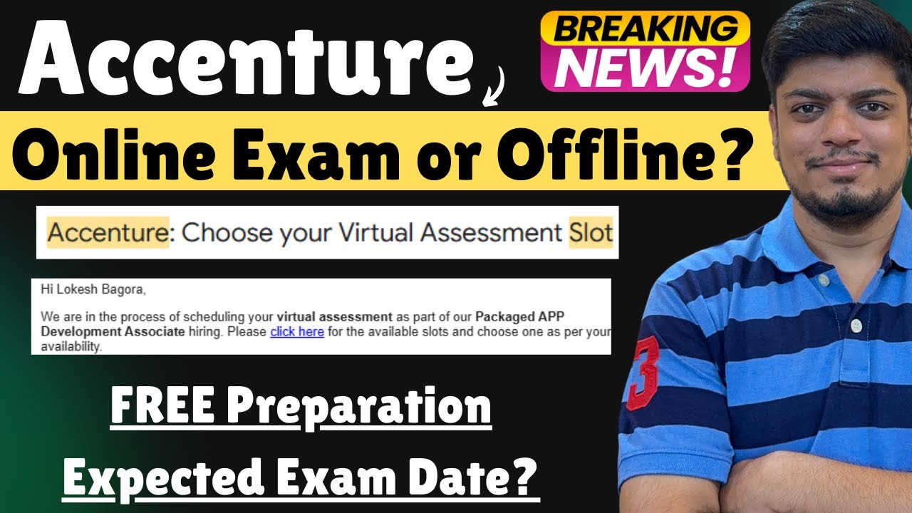 Accenture Virtual Exam or Offline Exam | Accenture Mass Hiring 2025 |FREE Preparation | Virtual Slot
