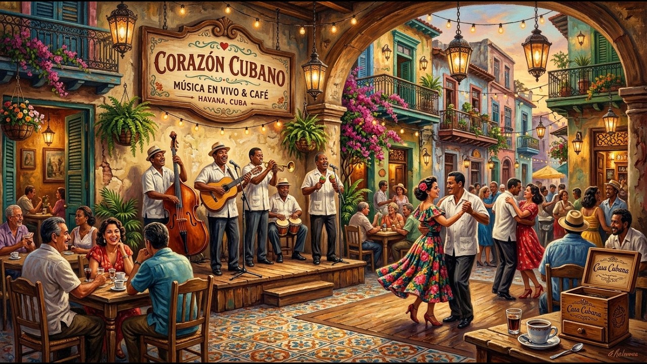 Son Tradicional Cubano 🎸 Sonidos del Malec&oacute;n ☕ Coraz&oacute;n Cubano