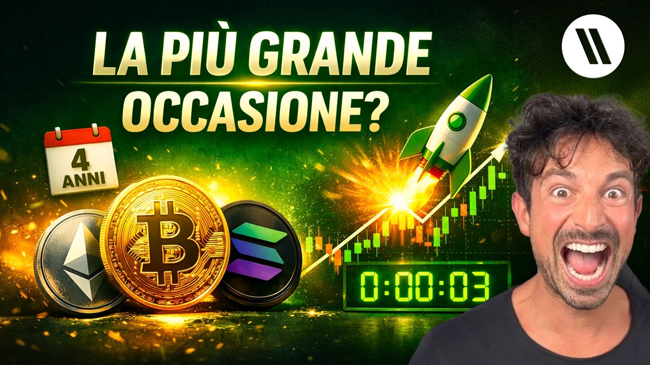 BITCOIN, CRYPTO: LA PIÙ GRANDE OCCASIONE DEGLI ULTIMI 4 ANNI È IMMINENTE? (PREPARATI...)