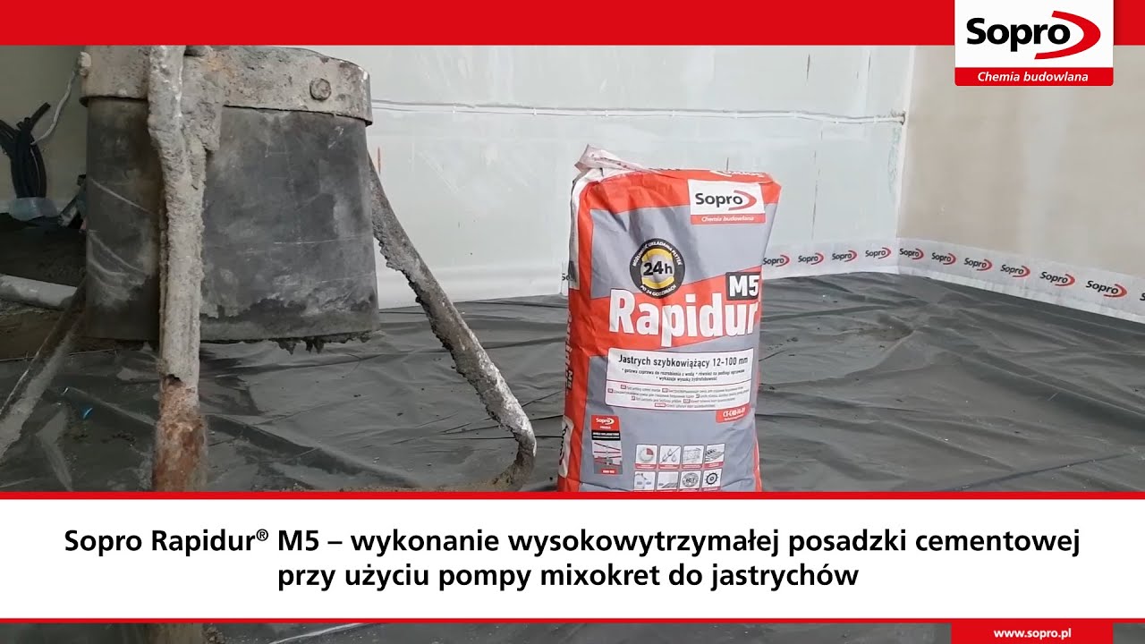 Jak wykonać posadzkę cementową przy użyciu Sopro Rapidur&reg;&nbsp;M5?