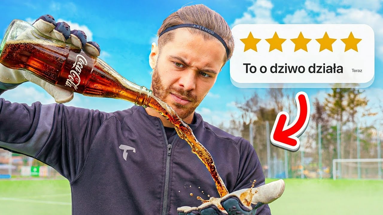 CZY COLA ULEPSZY KLEJ RĘKAWIC? 🧤 | TEST MIT&Oacute;W I SZTUCZEK BRAMKARSKICH 🧪