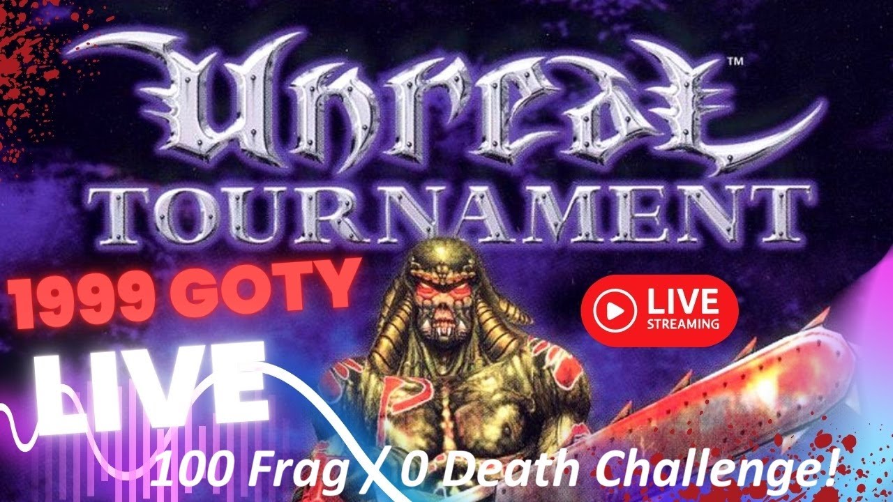 100 Frags & 0 Deaths Challenge! 12 bots! HARDCORE! Unreal Tournament 1999 Live Stream!