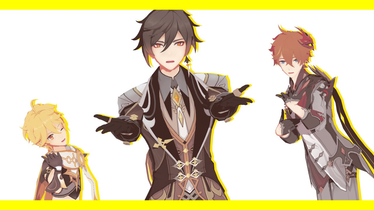 【MMD 原神 / Genshin Impact 】Chaos Medley 【Childe , Aether , Zhongli 】