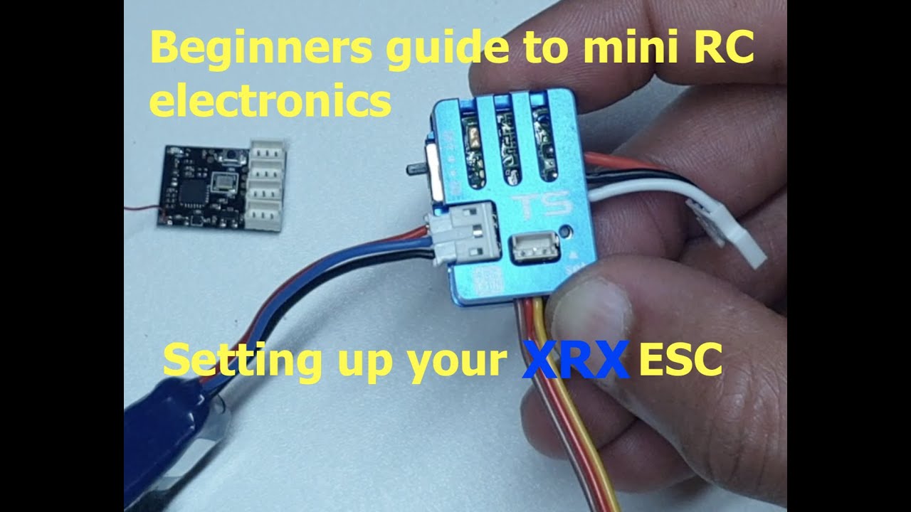Garage RC presents .. ,How to set up the Esc for drz/gld /xrx  and a  guide to mini rc electronics .