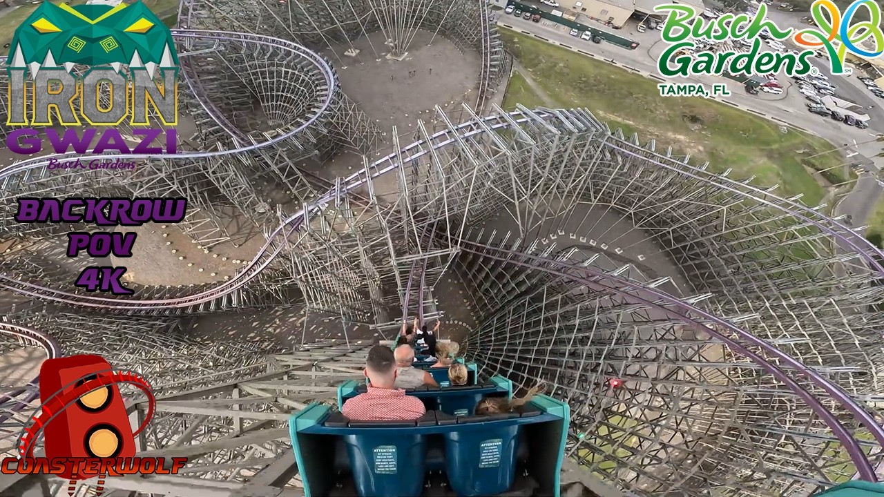 Iron Gwazi Backrow P.O.V Busch Gardens Tampa