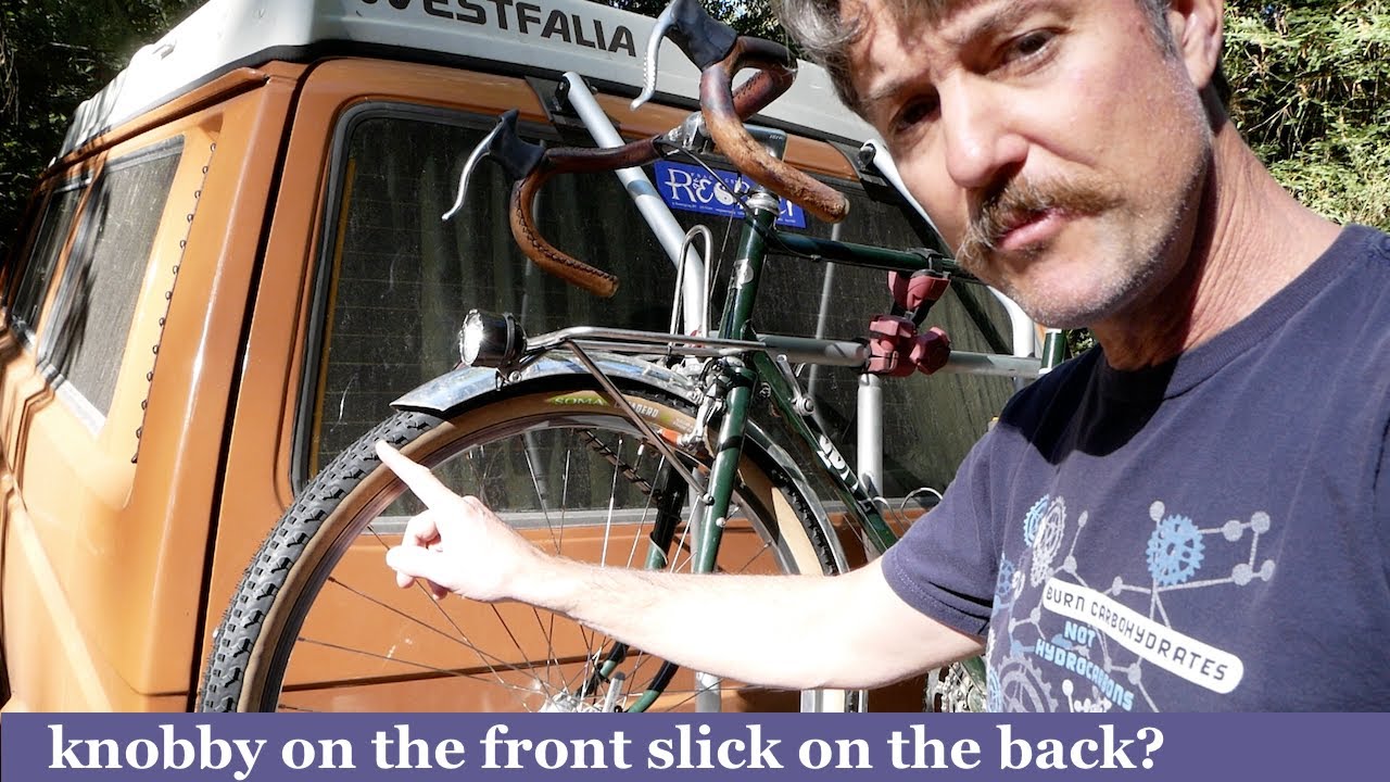 Knobby Tire Diaries - Slick on the back, knobby on the front?