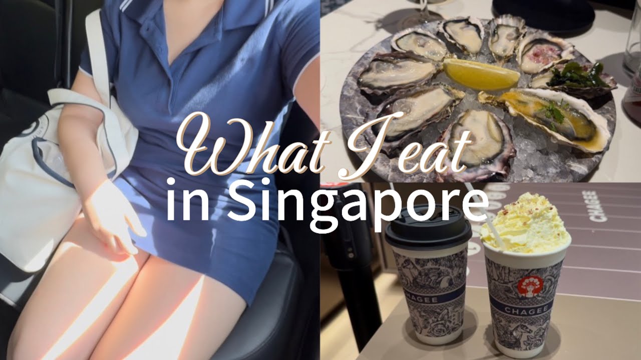 🍣 What I eat in Singapore | oysters, chagee, hotel buffet, coffeeshop, sushi