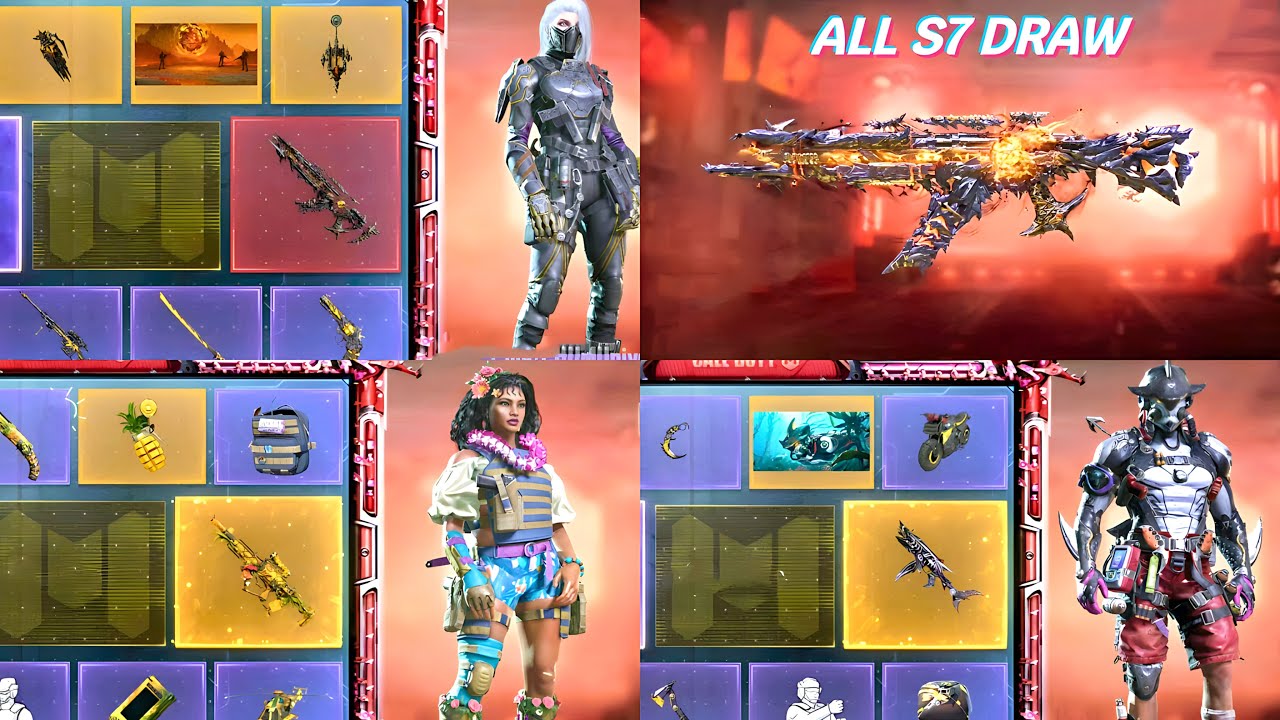 ALL SEASON 7 2023 LUCKY DRAW | MYTHIC AK117 + LEGENDARY BY15 & EM2 | CODM SEASON 7 DRAW LEAKS