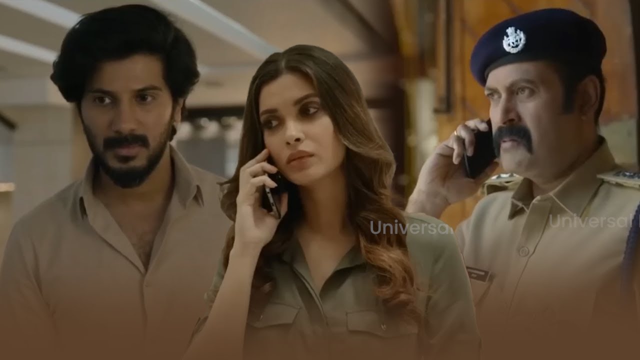 Dulquer Salmaan Mass Investigation Scenes 💥Diana Penty Emotional Scene |Salute  police action scene🔥