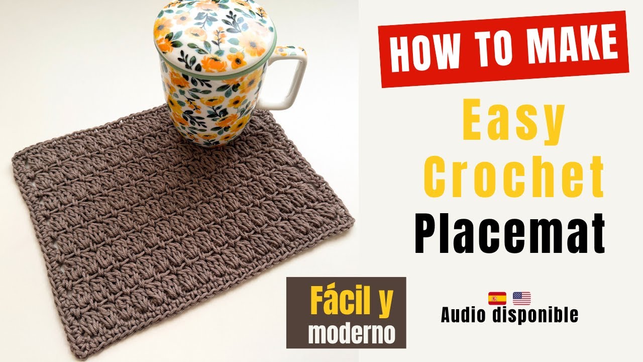 C&oacute;mo Tejer y Vender Manteles Individuales a Crochet | Easy Crochet Placemats to Make & Sell