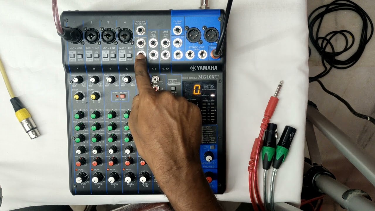 Yamaha MG10XU analogue mixer tutorial in Telugu