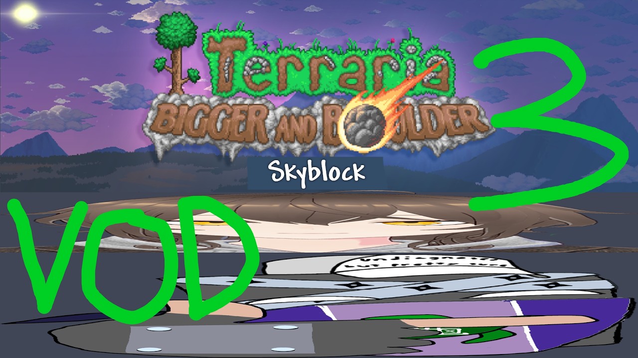 can 2 idiots make progress in terraria skyblock? (a bit of a short one) | Terraria