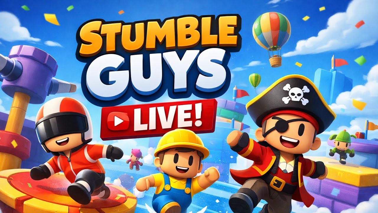 Stumble Guys Live Stream | Crazy Races & Clutch Moments 😱🔥 Live!