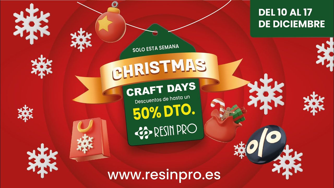 Christmas Craft Days de RESINPRO - Crea, Regala y Sorprende esta Navidad