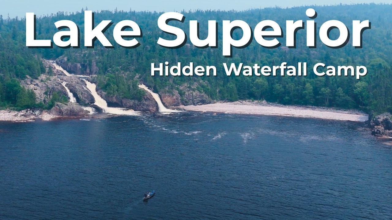 Solo on Lake Superior&hellip; Until I Found THIS Waterfall Camp [80]