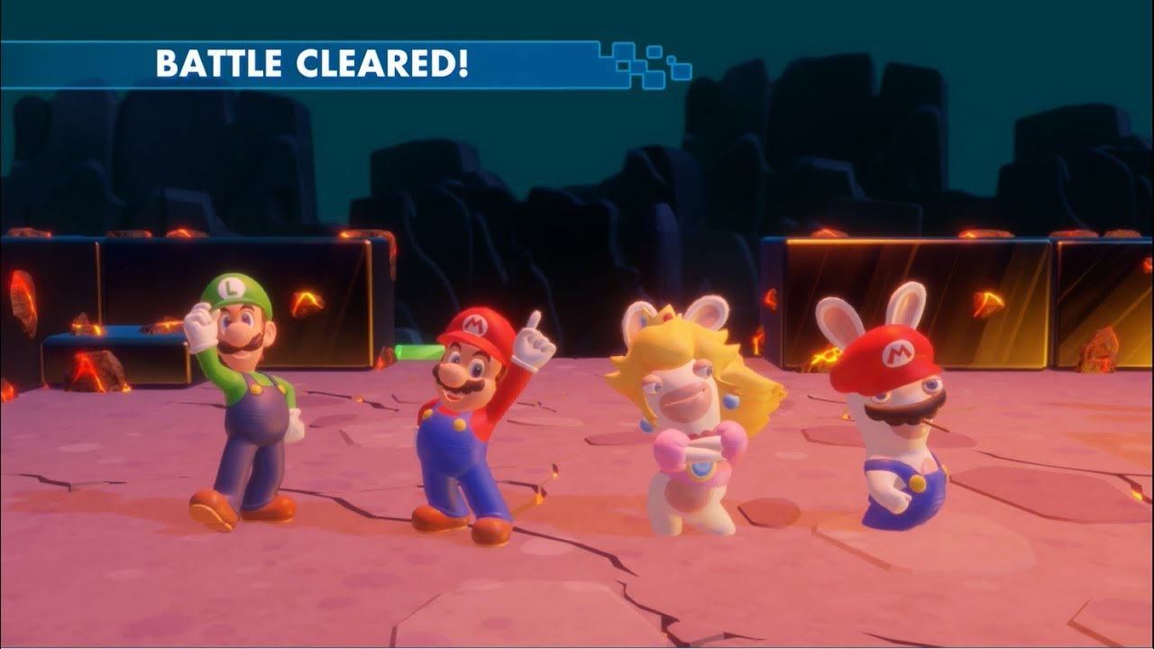Mario + Rabbids Kingdom Battle Playthrough Part 24 (EXTRA #13 - Lava Pit Co-op Challenges #2)