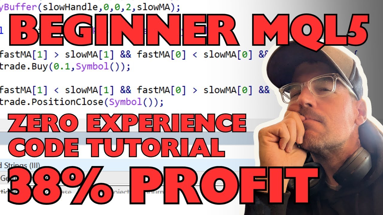 Beginner MQL5 Trading Bot Code - Moving Average Part 1 #algotrading #stockmarket