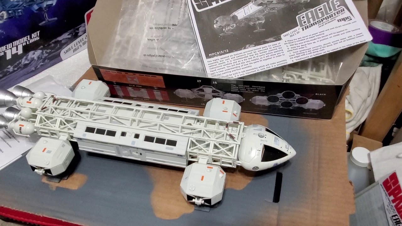 Space 1999 1/72 scale Eagle Transporter with more decals