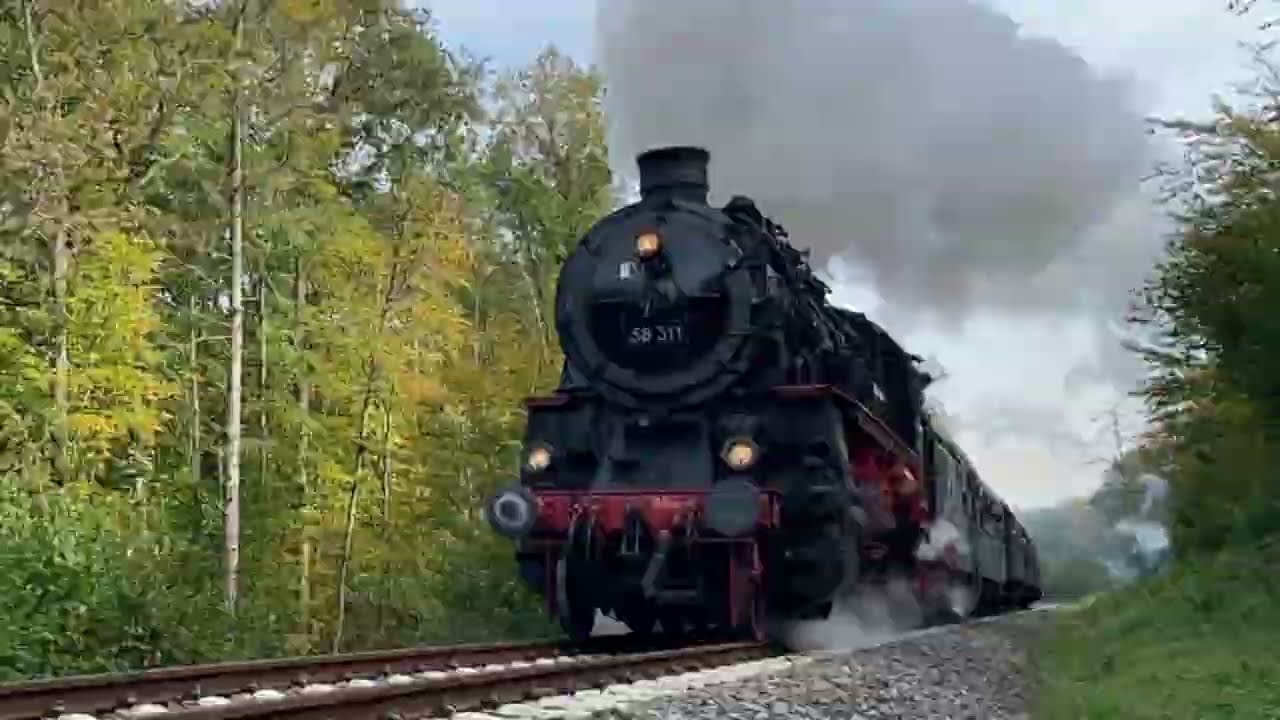 Dampflokomotive G12 - 58311 zwischen Grünstadt und Eiswoog