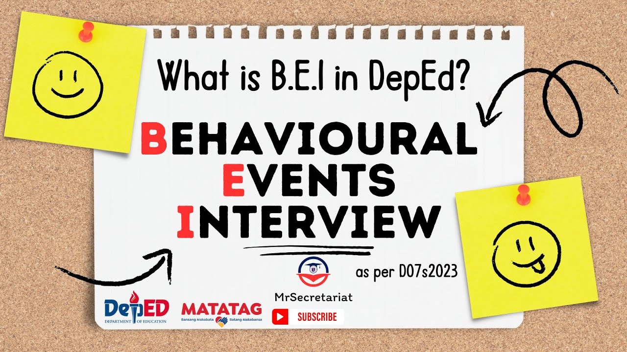 Behavioral Events Interview for Administrative Officer II and Non-Teaching Positions