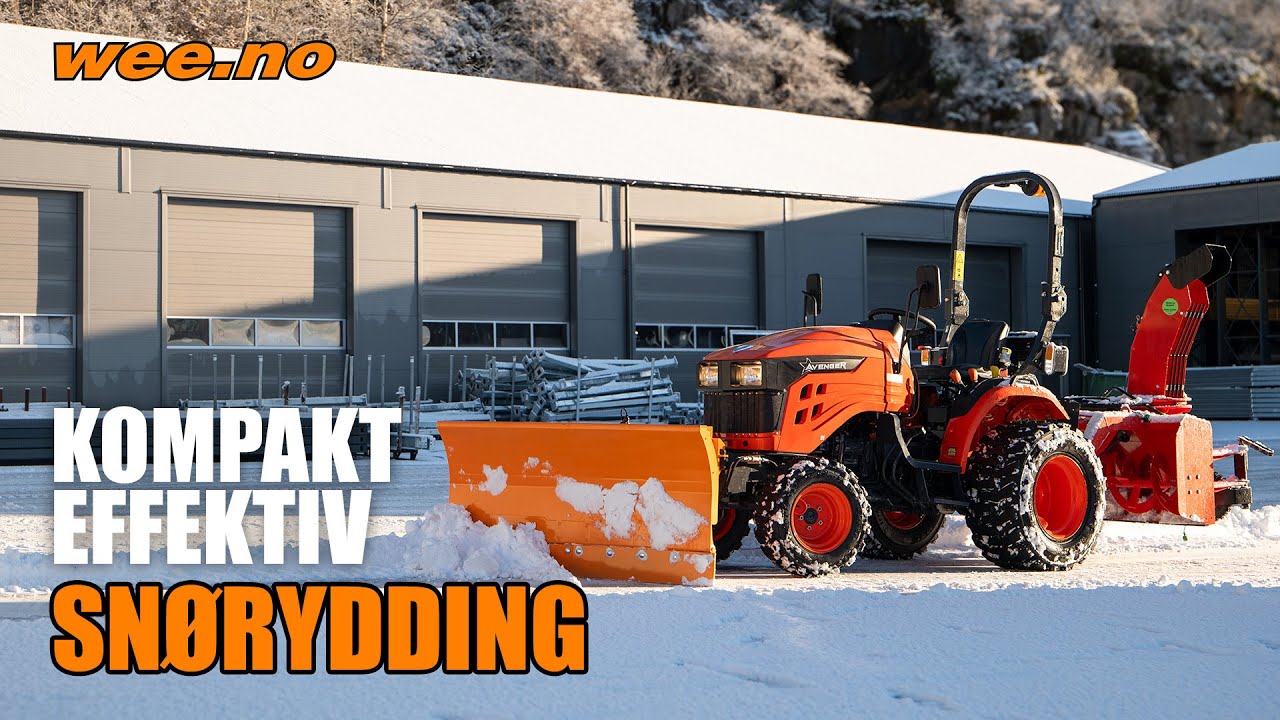 Avenger traktorer passer perfekt til snørydding