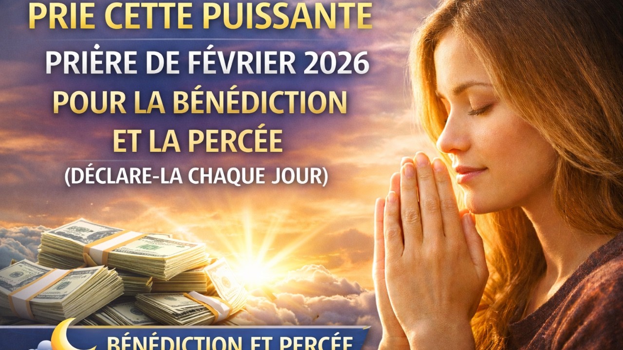 PRIE CETTE PUISSANTE PRIÈRE DE FÉVRIER 2026POUR LA BÉNÉDICTION ET LA PERCÉE(DÉCLARE-LA CHAQUE JOUR)