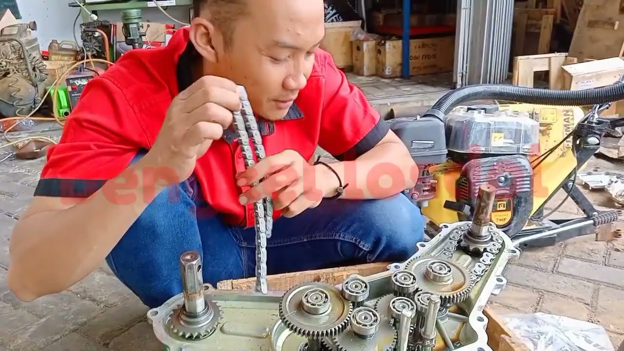 kerusakan pada gearbox cultivator firman FTL600HA