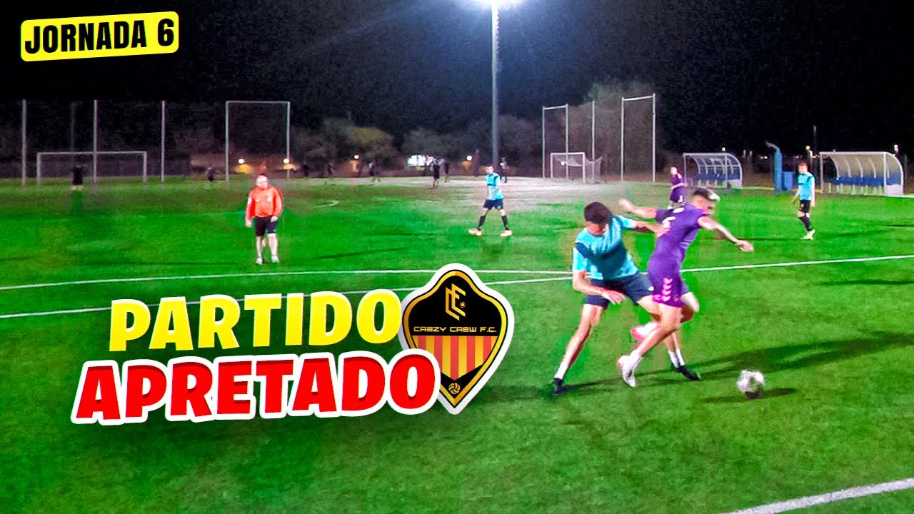 ⚽️ PARTIDO MUY APRETADO!!! *LIGA F&Uacute;TBOL J6* Crazy Crew FC